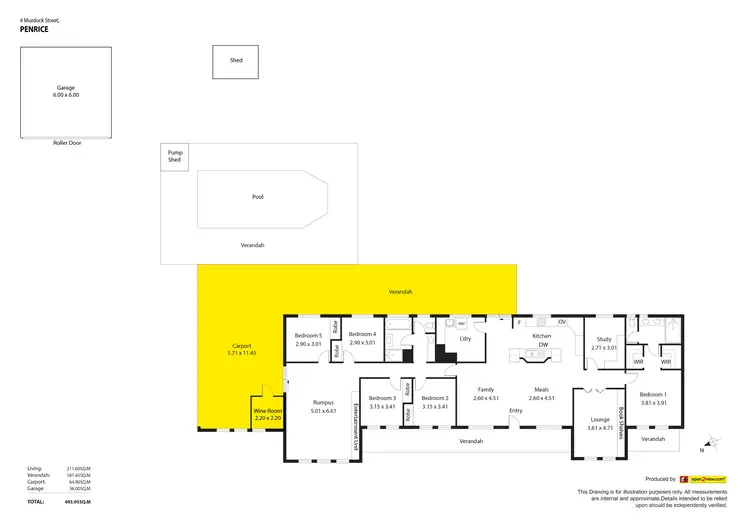 Floorplan of Homely house listing, 4 Murdock Court, Penrice SA 5353