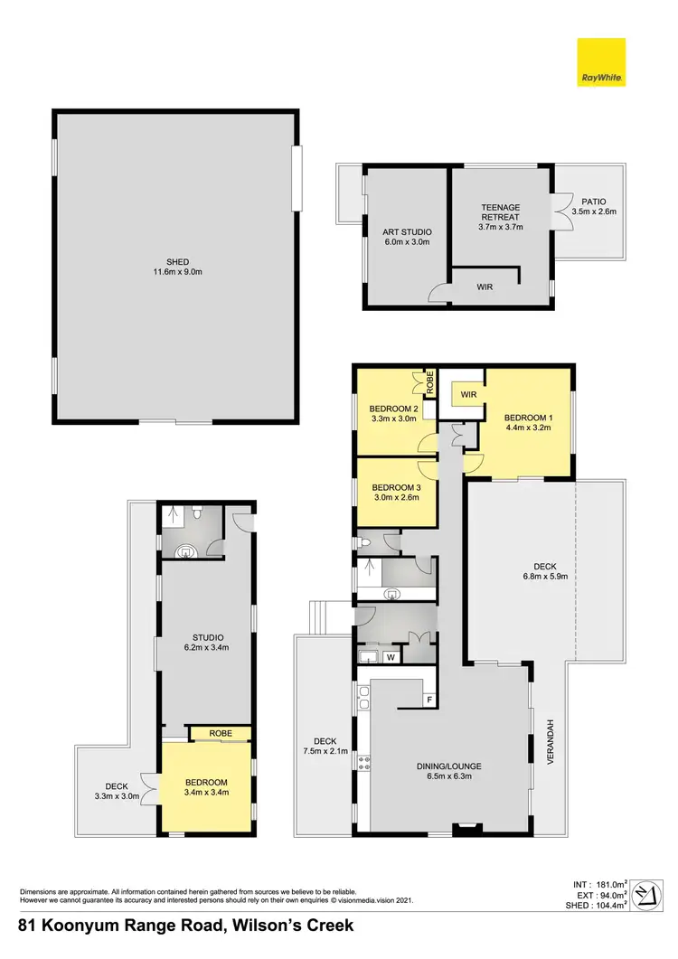Floorplan of Homely rural property listing, 81 Koonyum Range Road, Wilsons Creek NSW 2482