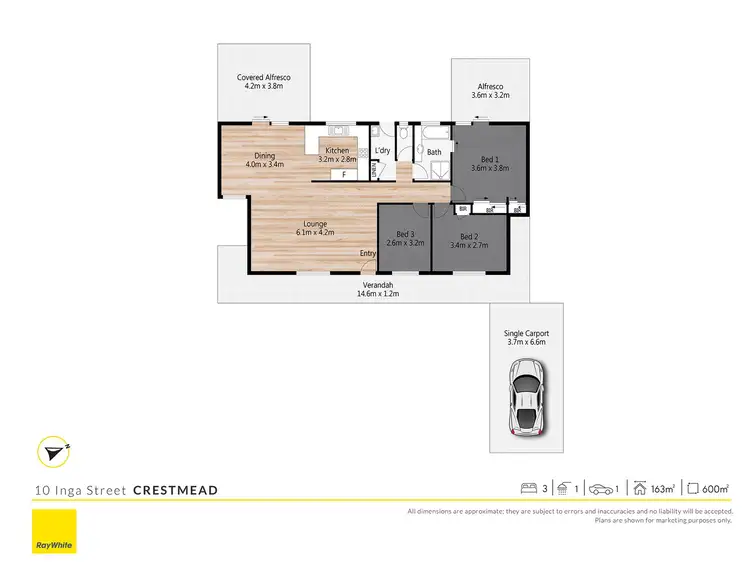 Floorplan of Homely house listing, 10 Inga Street, Crestmead QLD 4132