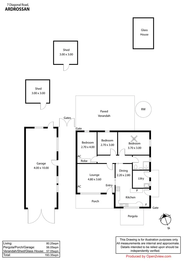 Floorplan of Homely house listing, 7 Diagonal Road, Ardrossan SA 5571