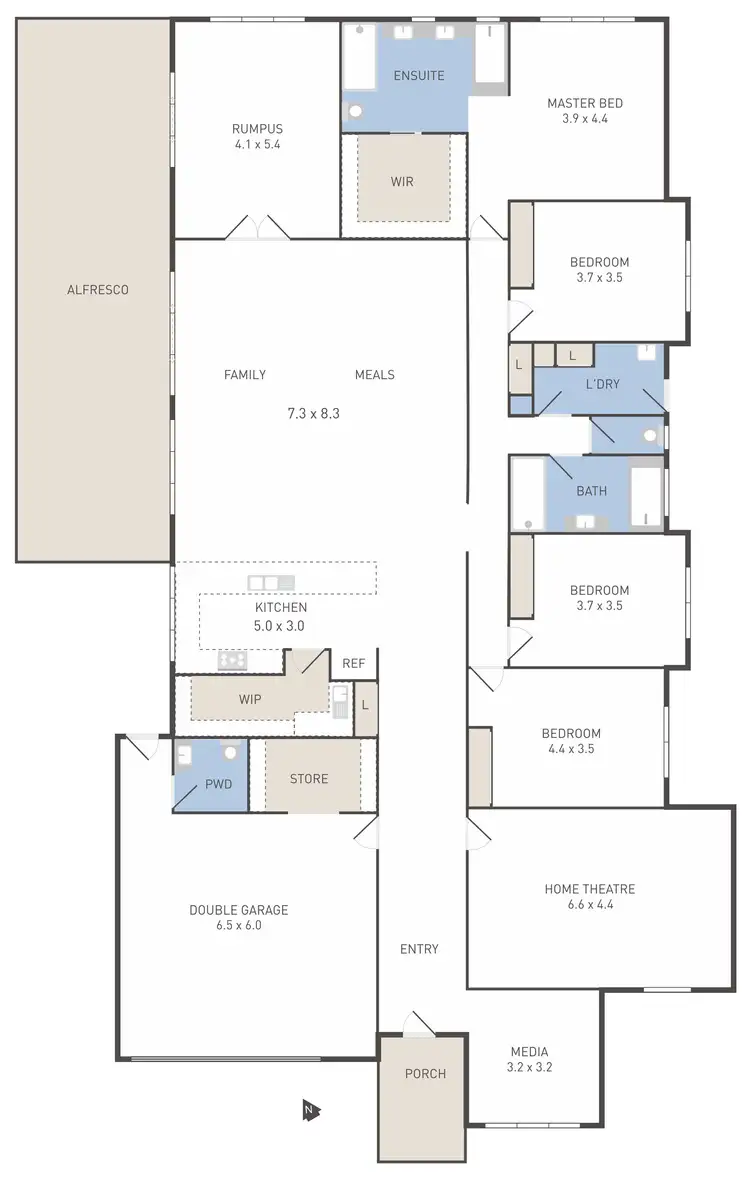 Floorplan of Homely house listing, 7C John Ball Place, Werribee VIC 3030