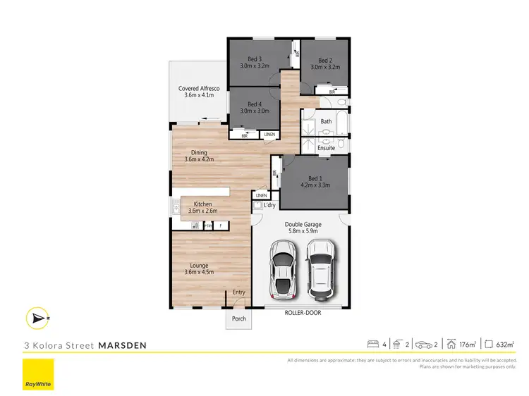 Floorplan of Homely house listing, 3 Kolora Street, Marsden QLD 4132