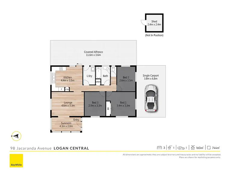 Floorplan of Homely house listing, 98 Jacaranda Avenue, Logan Central QLD 4114