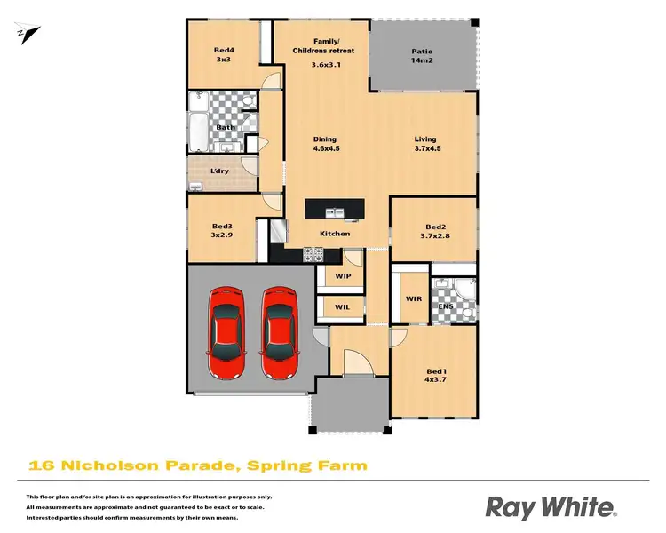 Floorplan of Homely house listing, 16 Nicholson Parade, Spring Farm NSW 2570