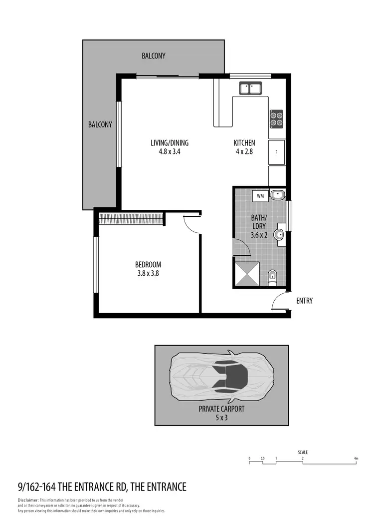 Floorplan of Homely unit listing, 9/162-164 The Entrance Road, The Entrance NSW 2261