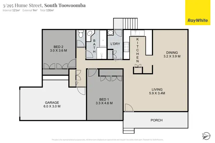 Floorplan of Homely unit listing, 3/295 Hume Street, South Toowoomba QLD 4350