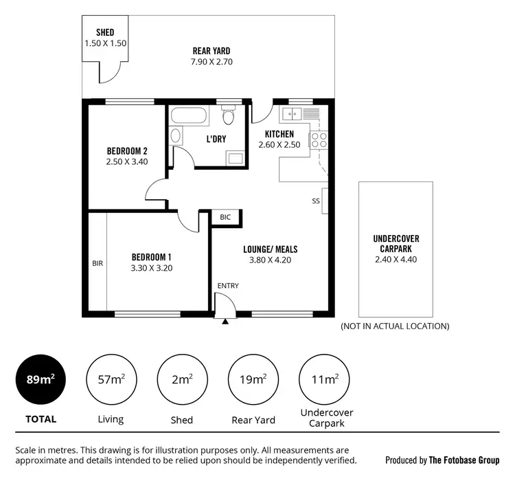 Floorplan of Homely unit listing, 2/7 Bartlett Terrace, Semaphore Park SA 5019