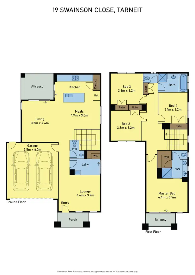 Floorplan of Homely house listing, 19 Swainson Close, Tarneit VIC 3029