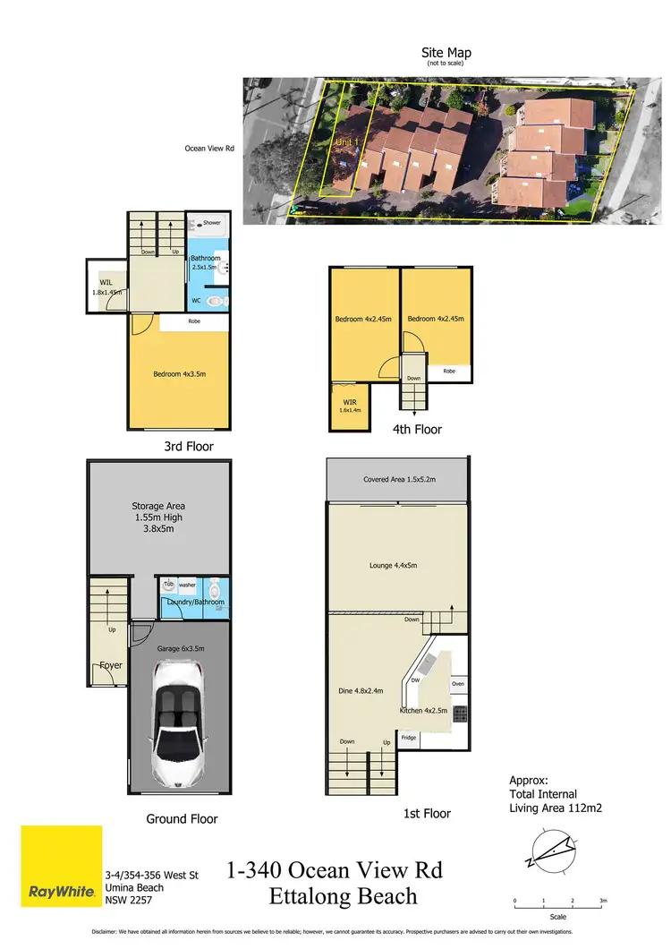 Floorplan of Homely townhouse listing, 1/340 Ocean View Road, Ettalong Beach NSW 2257