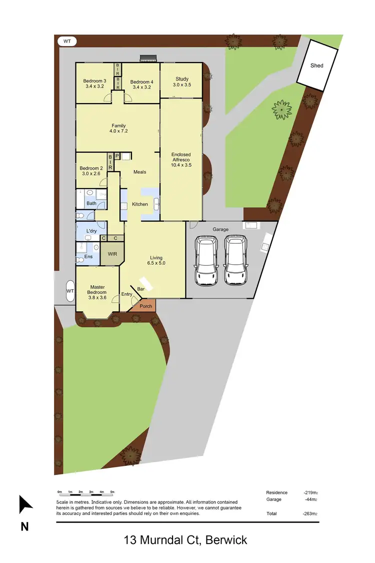 Floorplan of Homely house listing, 13 Murndal Court, Berwick VIC 3806