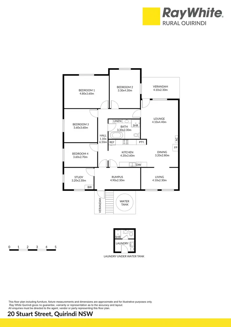 Floorplan of Homely house listing, 20 Stuart Street, Quirindi NSW 2343