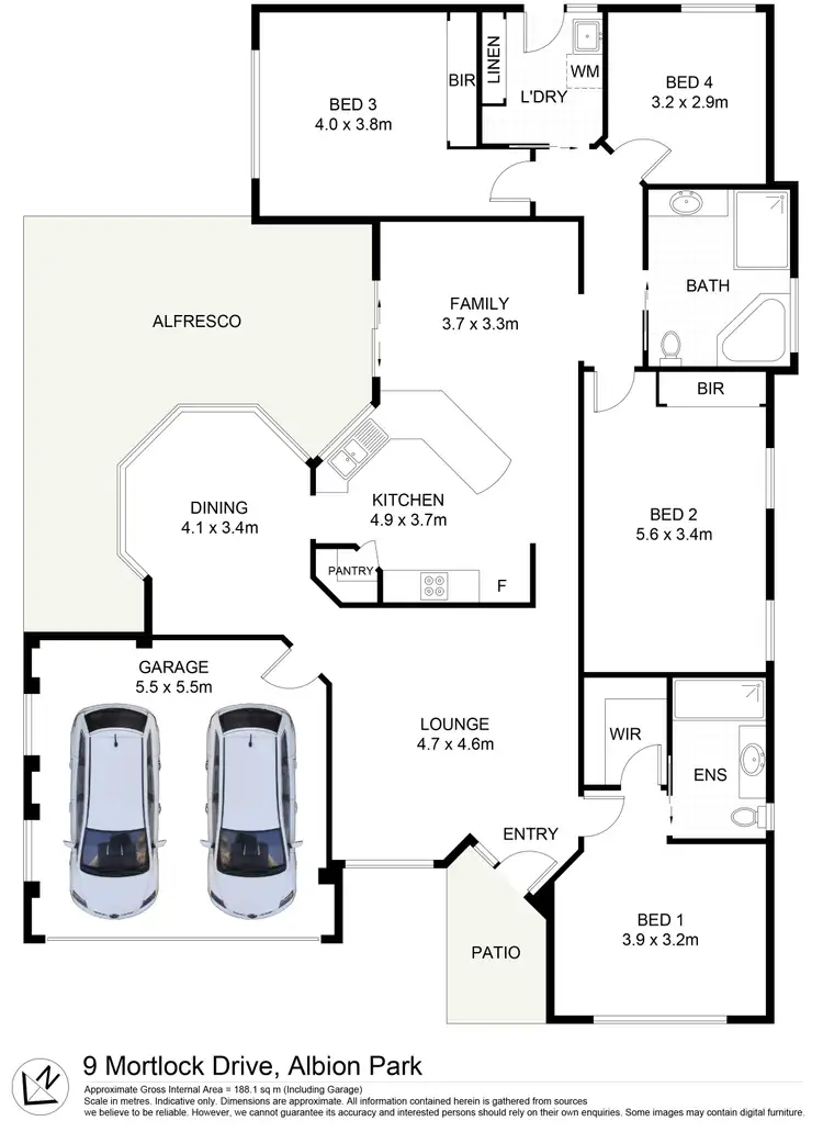 Floorplan of Homely house listing, 9 Mortlock Drive, Albion Park NSW 2527