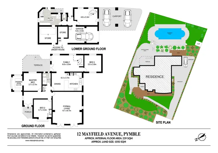 Floorplan of Homely house listing, 12 Mayfield Avenue, Pymble NSW 2073