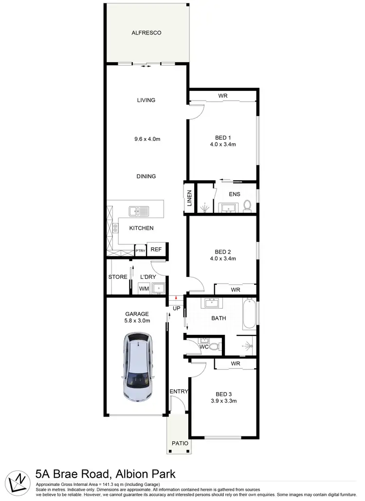 Floorplan of Homely villa listing, 5A Brae Road, Albion Park NSW 2527