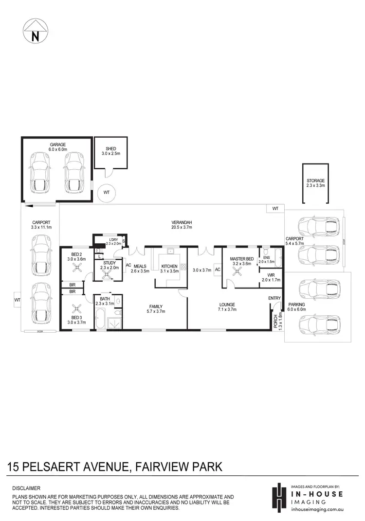 Floorplan of Homely house listing, 15 Pelsaert Avenue, Fairview Park SA 5126