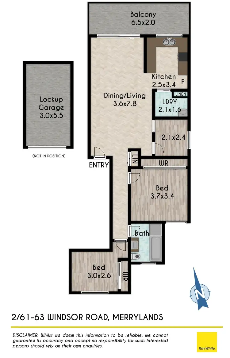 Floorplan of Homely unit listing, 2/61-63 Windsor Road, Merrylands NSW 2160