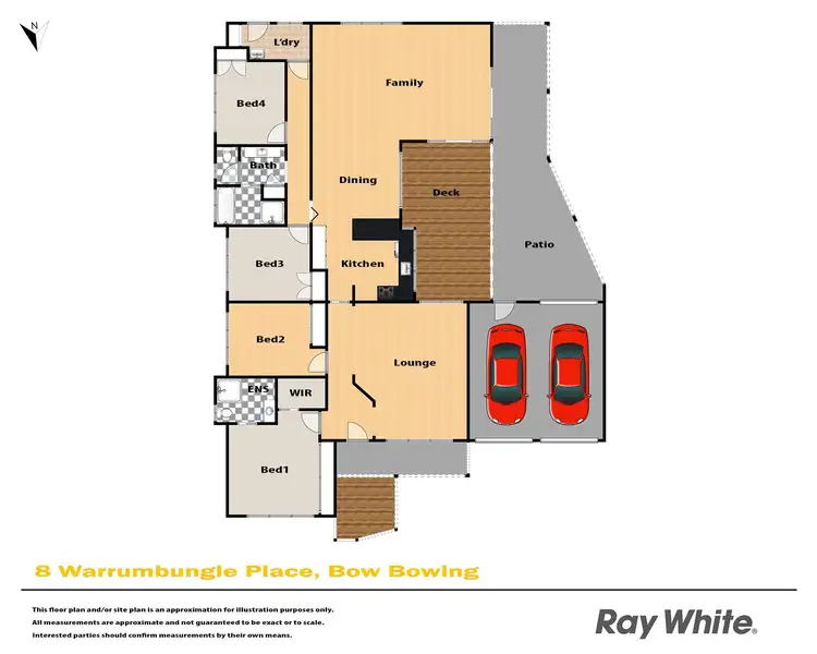 Floorplan of Homely house listing, 8 Warrumbungle Place, Bow Bowing NSW 2566