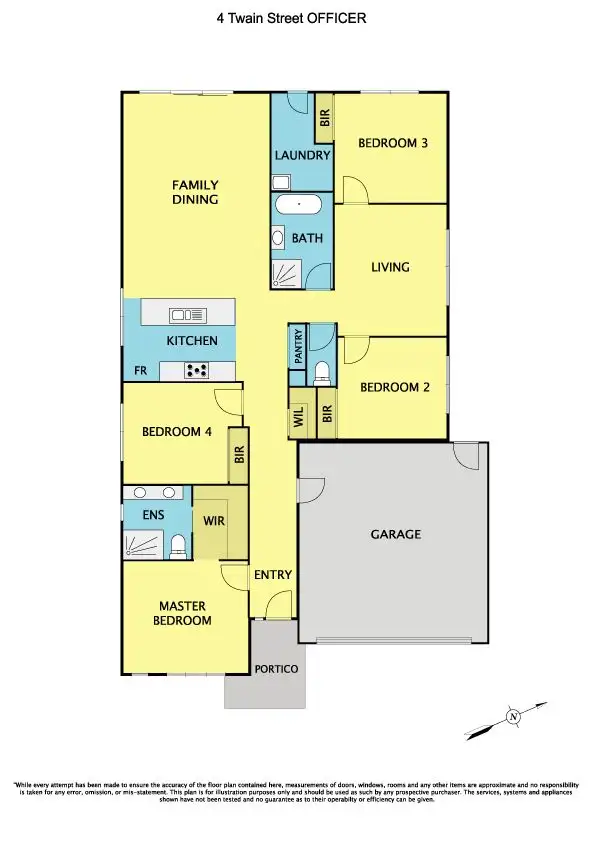 Floorplan of Homely house listing, 4 Twain Street, Officer VIC 3809