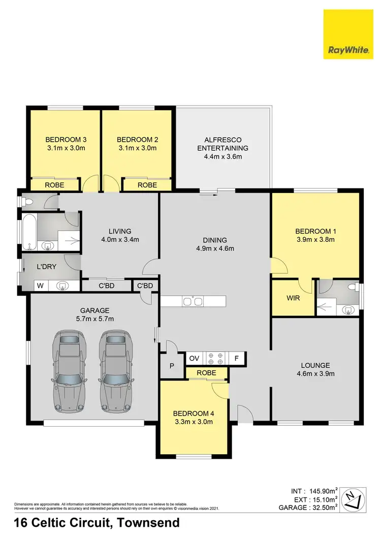 Floorplan of Homely house listing, 16 Celtic Circuit, Townsend NSW 2463