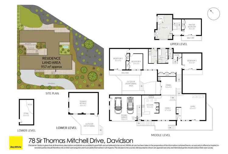 Floorplan of Homely house listing, 78 Sir Thomas Mitchell Drive, Davidson NSW 2085