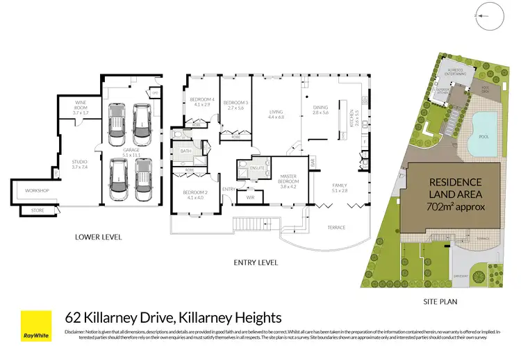 Floorplan of Homely house listing, 62 Killarney Drive, Killarney Heights NSW 2087