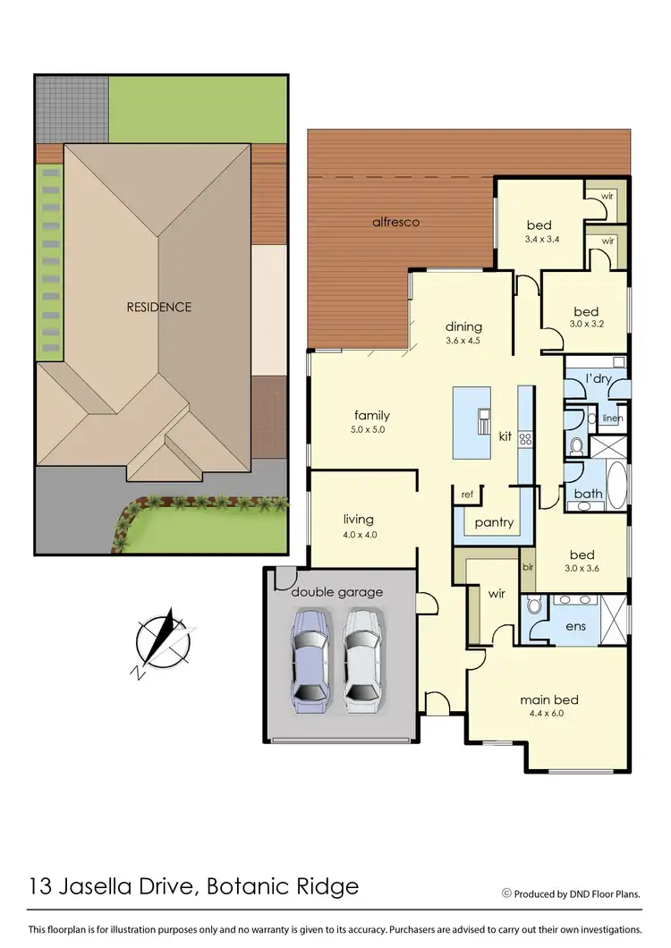 Floorplan of Homely house listing, 13 Jasella Drive, Botanic Ridge VIC 3977