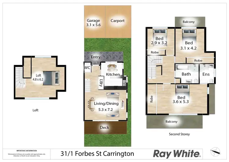 Floorplan of Homely townhouse listing, 31/1 Forbes Street, Carrington NSW 2294