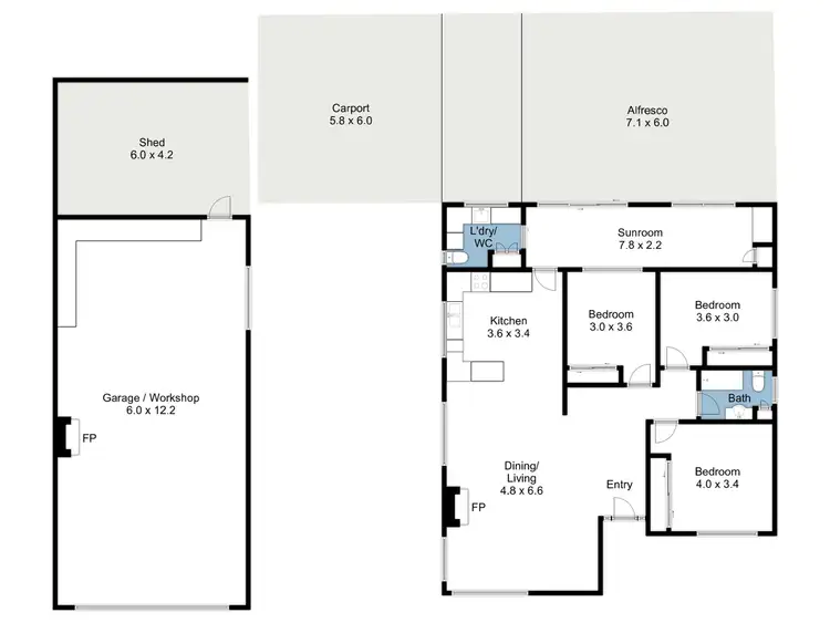 Floorplan of Homely house listing, 15 Crofton Street, Benalla VIC 3672