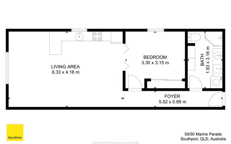 Floorplan of Homely unit listing, 59/30 Marine Parade, Southport QLD 4215
