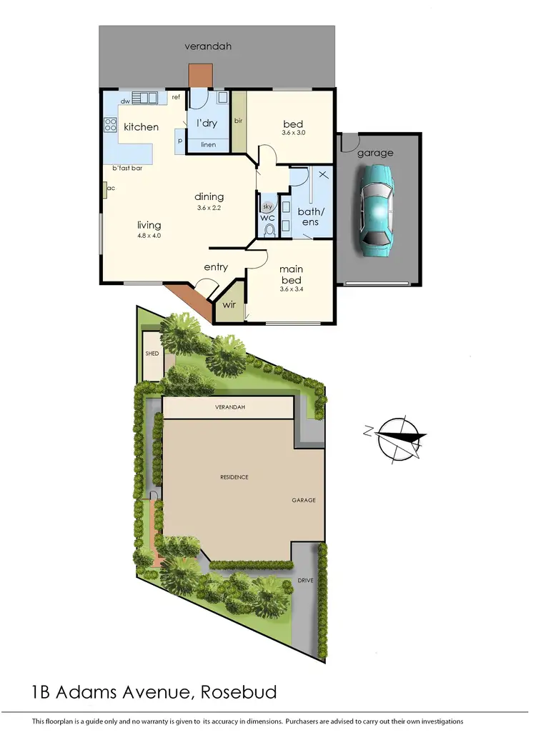 Floorplan of Homely house listing, 1B Adams Avenue, Rosebud VIC 3939
