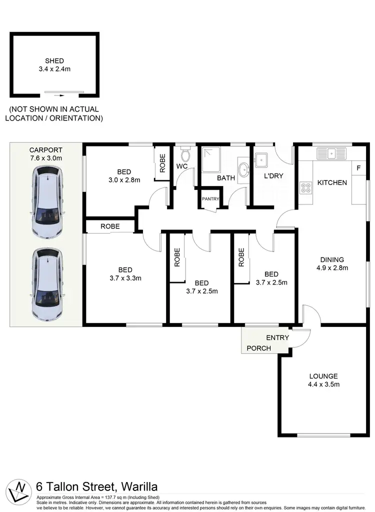 Floorplan of Homely house listing, 6 Tallon Street, Warilla NSW 2528