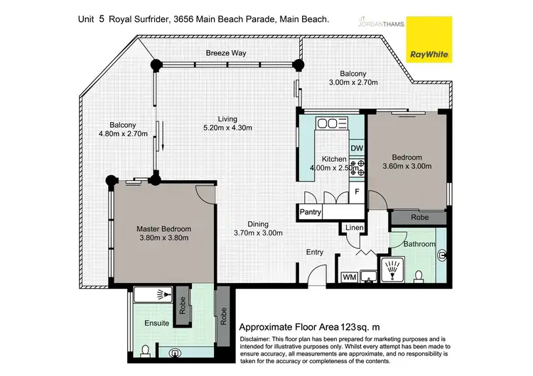 Floorplan of Homely apartment listing, 5/3656 Main Beach Parade, Main Beach QLD 4217