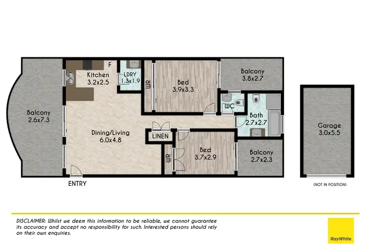 Floorplan of Homely unit listing, 2/74-76 Pitt Street, Merrylands NSW 2160