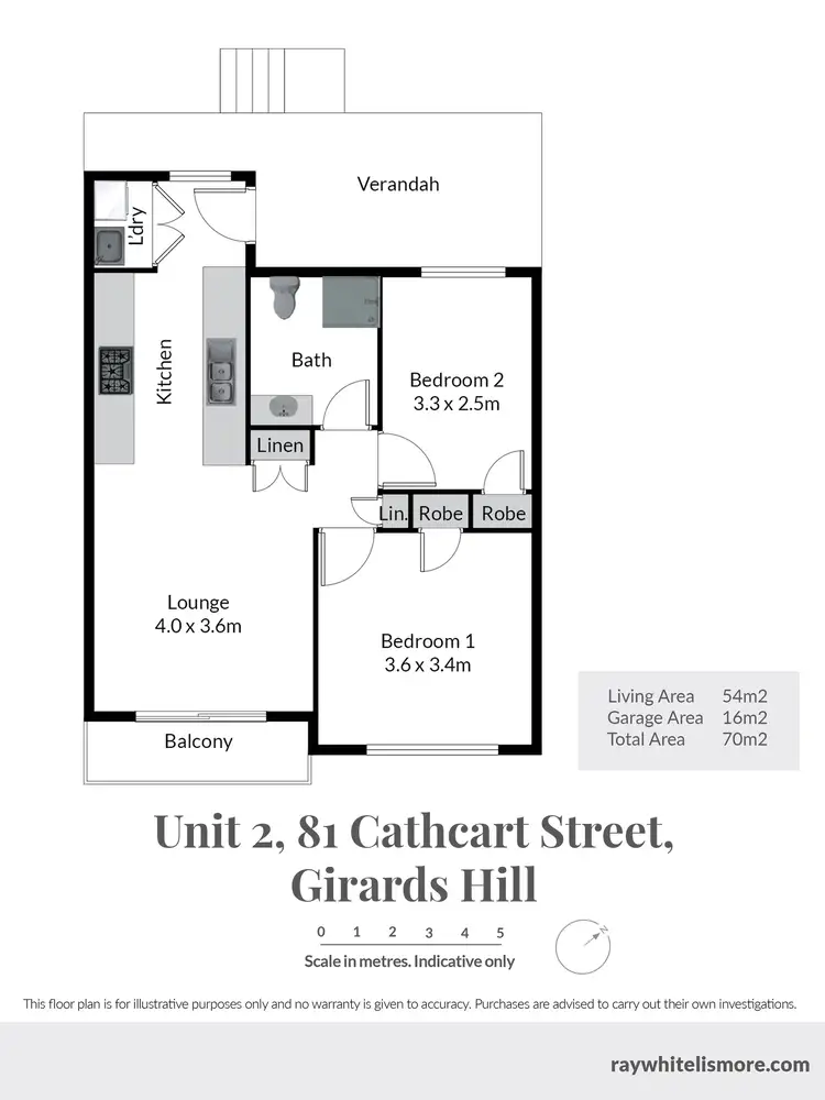 Floorplan of Homely unit listing, 2/81 Cathcart Street, Girards Hill NSW 2480