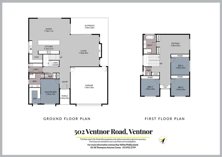 Floorplan of Homely house listing, 502 Ventnor Road, Ventnor VIC 3922