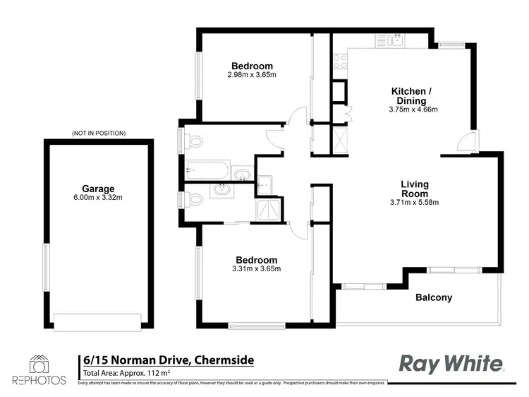 Floorplan of Homely apartment listing, 6/15 Norman Drive, Chermside QLD 4032
