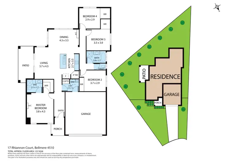 Floorplan of Homely house listing, 17 Rhiannon Court, Bellmere QLD 4510