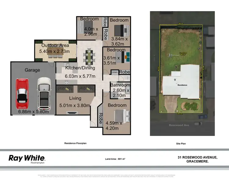 Floorplan of Homely house listing, 31 Rosewood Avenue, Gracemere QLD 4702