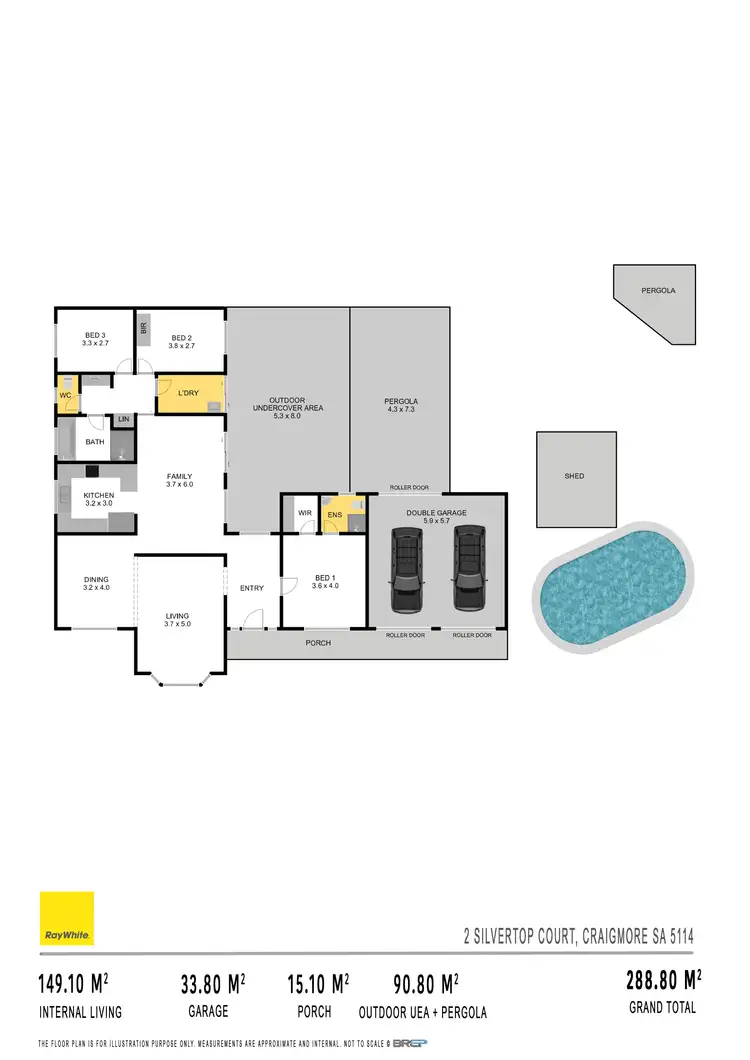 Floorplan of Homely house listing, 2 Silvertop Court, Craigmore SA 5114