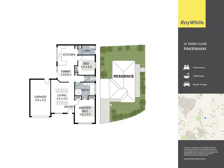 Floorplan of Homely house listing, 1A Taree Close, Pakenham VIC 3810