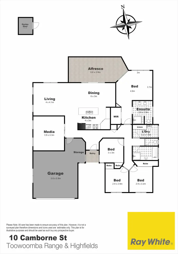 Floorplan of Homely house listing, 10 Camborne Street, Kleinton QLD 4352