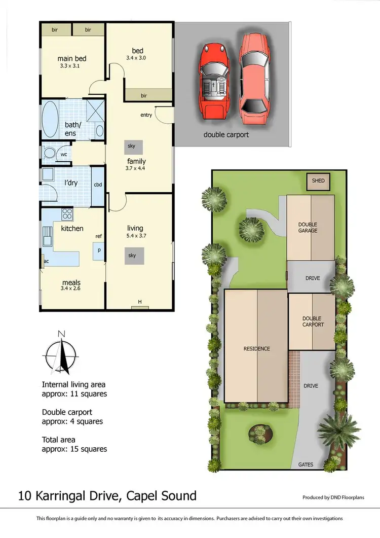 Floorplan of Homely house listing, 10 Karingal Drive, Capel Sound VIC 3940