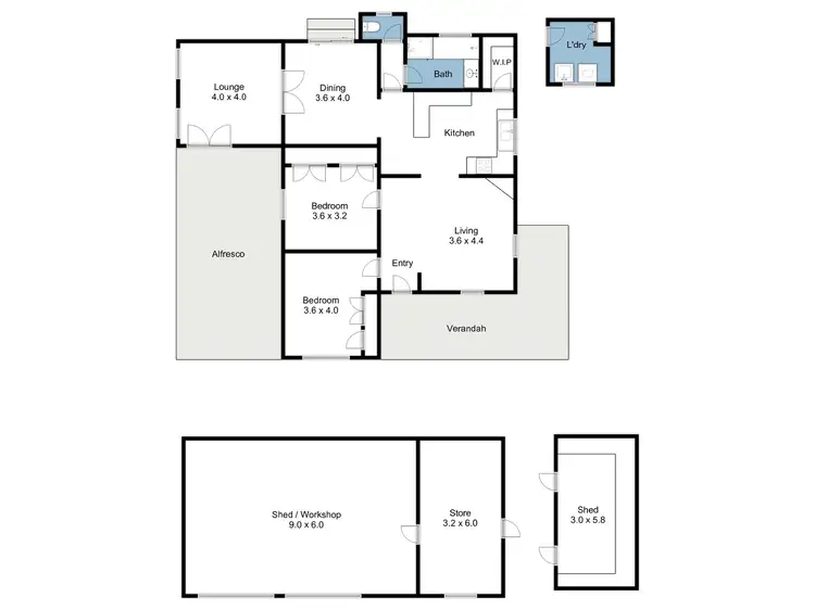 Floorplan of Homely house listing, 423 Quinn Road, Broken Creek VIC 3673