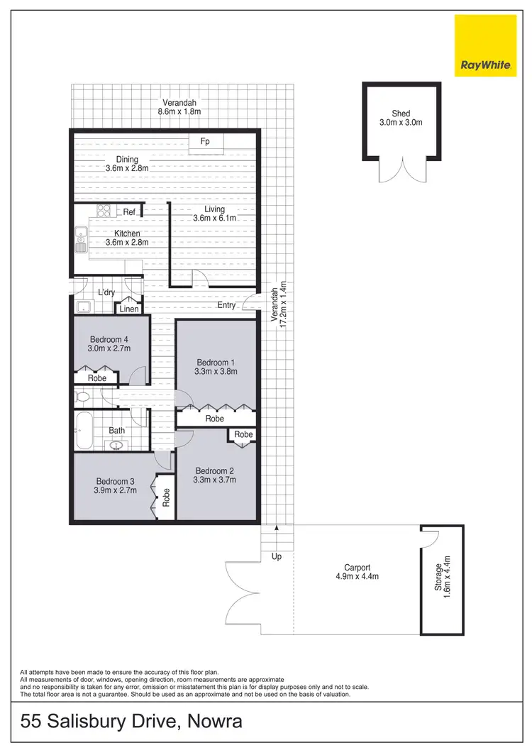 Floorplan of Homely house listing, 55 Salisbury Drive, Nowra NSW 2541