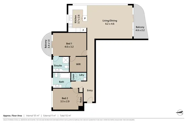 Floorplan of Homely apartment listing, 501/150 Oxlade Drive, New Farm QLD 4005