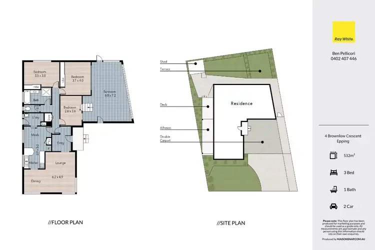 Floorplan of Homely house listing, 4 Brownlow Crescent, Epping VIC 3076
