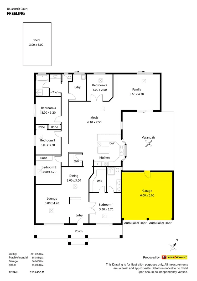 Floorplan of Homely house listing, 10 Jaensch Circuit, Freeling SA 5372