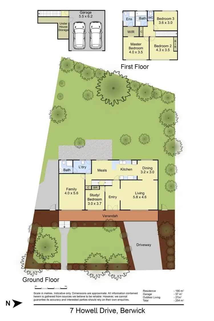 Floorplan of Homely house listing, 7 Howell Drive, Berwick VIC 3806