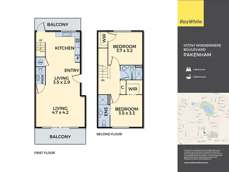 Floorplan of Homely townhouse listing, 107/141 Windermere Boulevard, Pakenham VIC 3810