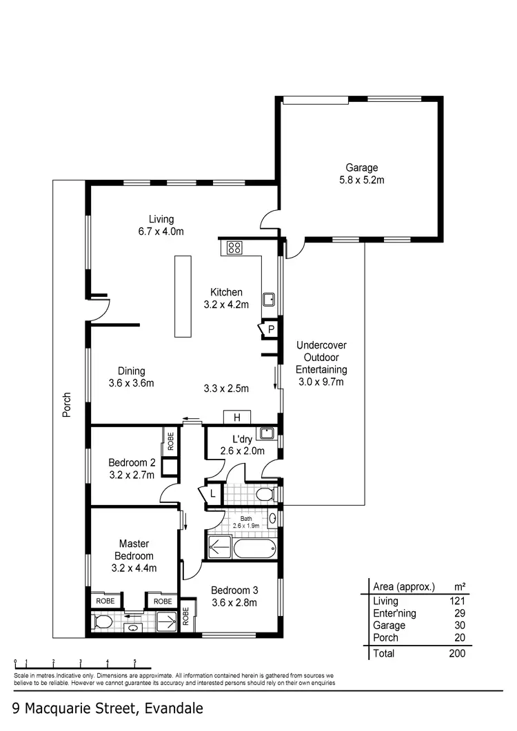 Floorplan of Homely house listing, 9 Macquarie Street, Evandale TAS 7212